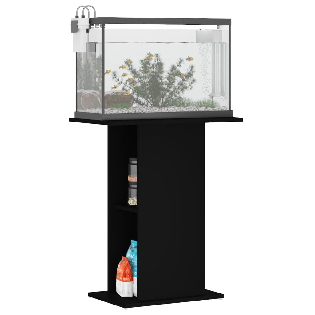 Vidaxl Aquarium Standard 60.5x36x72.5 cm de madera procesada negra