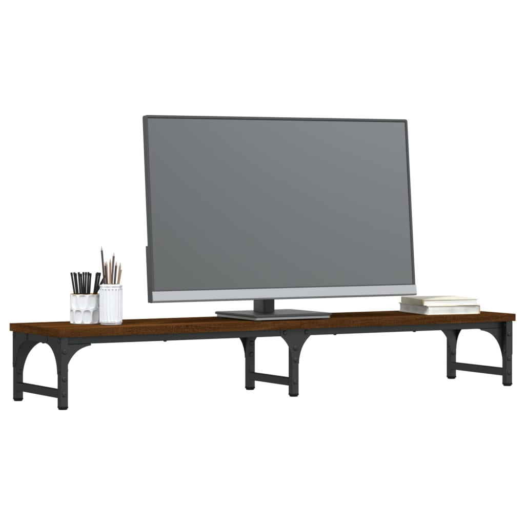 Vidaxl Monitor se encuentra 105x23x15.5 cm Color de roble de madera procesada
