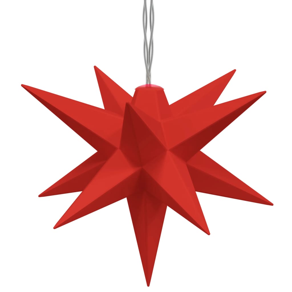 VIDAXL LAMPAGNO DI NATALE 10 LED 10 cm di rosso