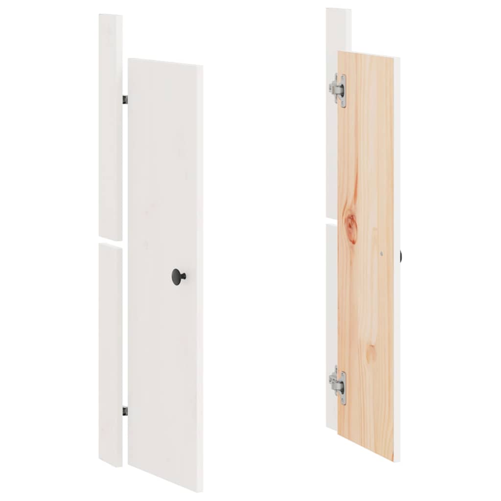 Porte del mobile Vidaxl per cucina esterna 50x9x82 cm pino wit bianco