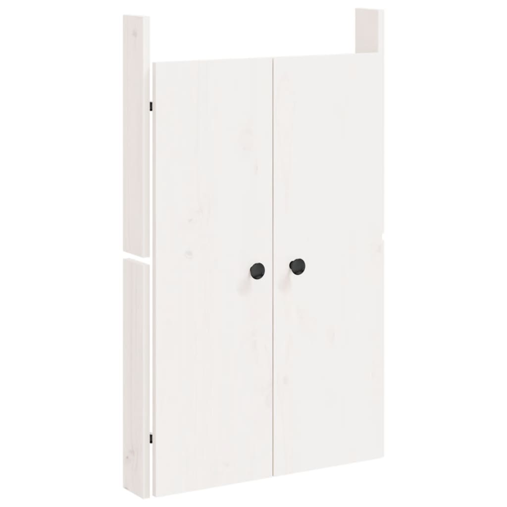 Puertas de gabinete de Vidaxl para cocina al aire libre 2 st 50x9x82 cm de madera de pino blanca