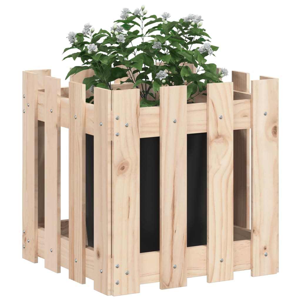 Plantilla Vidaxl con cercas 40x40x40 cm de pino sólido