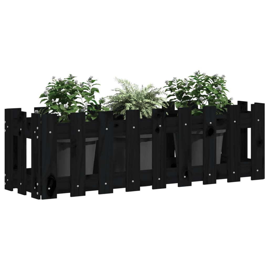 Vidaxl Fiorter Insent HEK Design 100x30x30 cm Pino legno nero