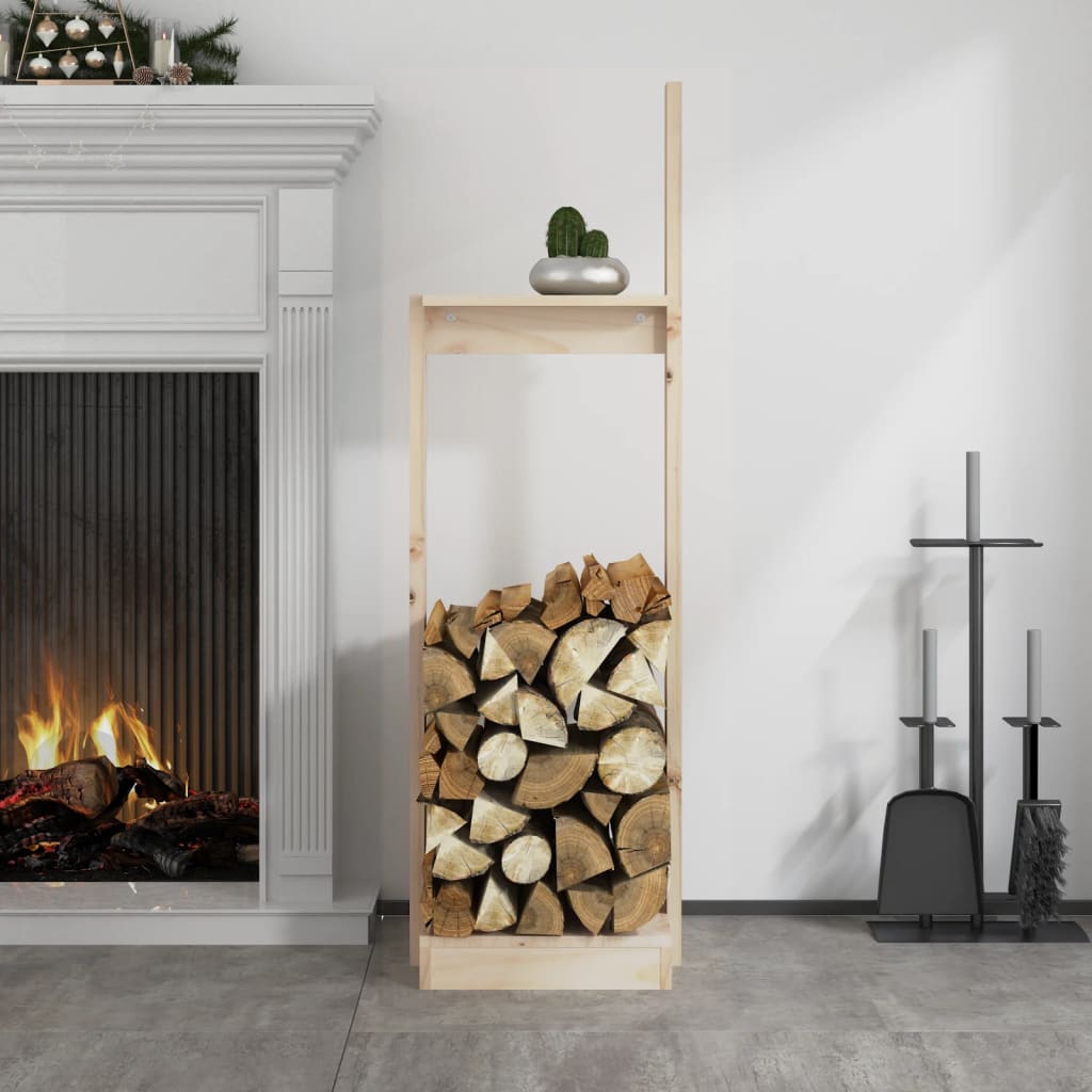 Soporte de bloques de madera Vidaxl 33.5x30x110 cm de pino sólido