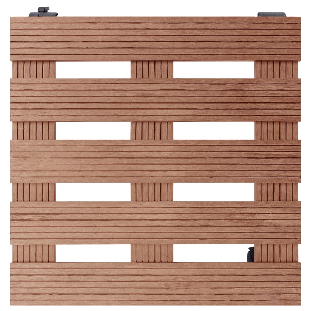 Vidaxl plantentrolleys 4 st 30x30x7,5 cm hkc bruin