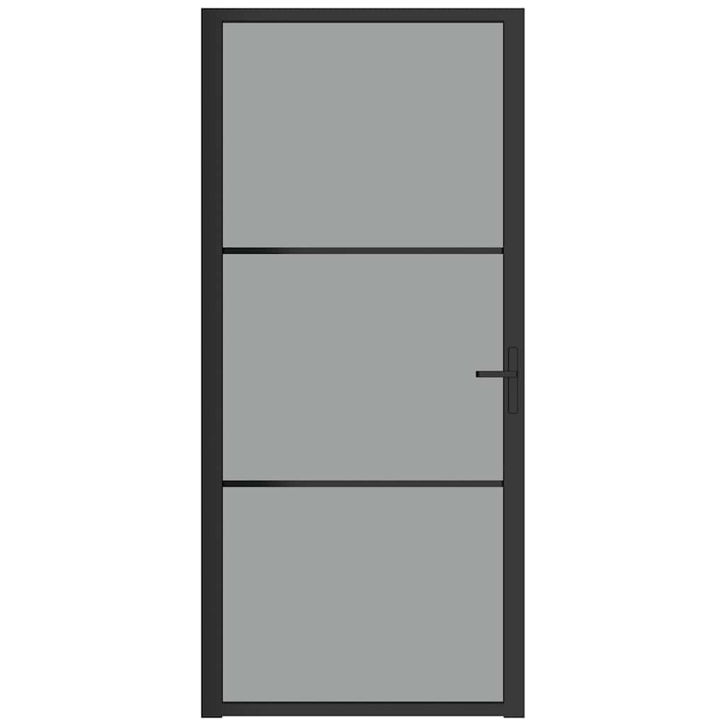 Vidaxl Porta interna 93x201,5 cm ESG Glass e nero in alluminio