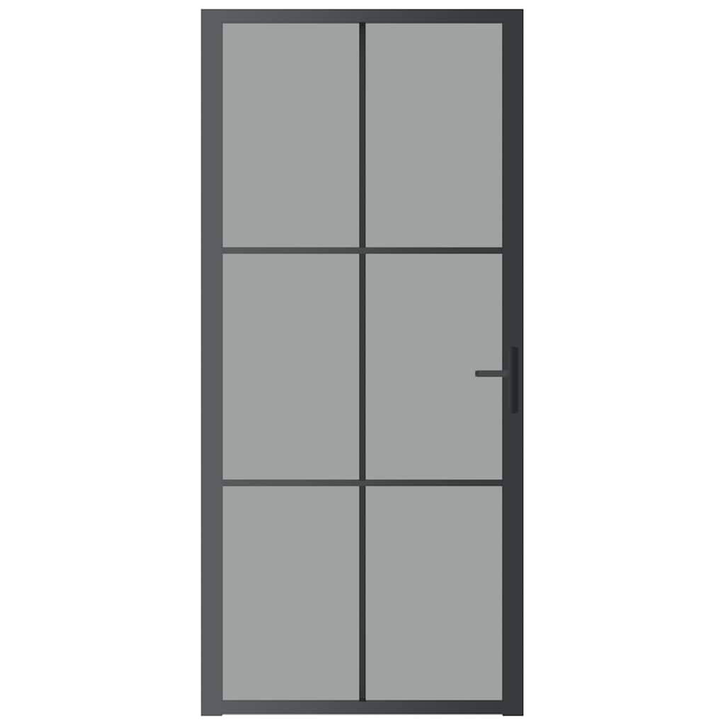 Vidaxl Porta interna 93x201,5 cm ESG Glass e nero in alluminio