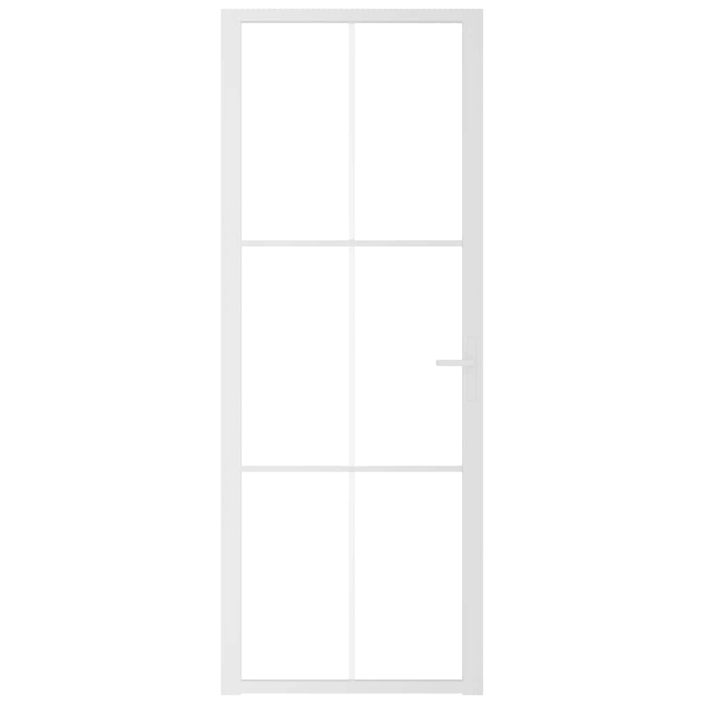 Vidaxl binnendeur 76x201,5 cm esg-glas en aluminium wit
