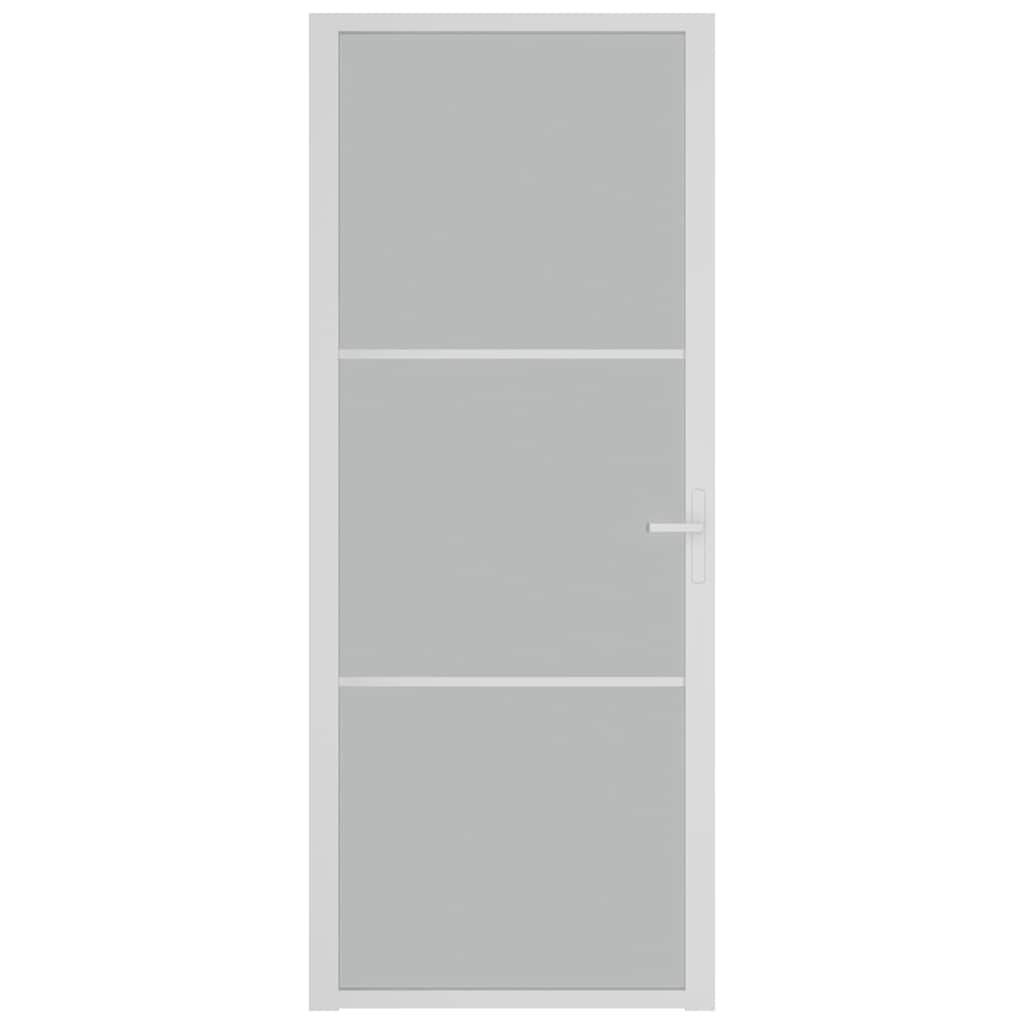 Vidaxl binnendeur 83x201,5 cm matglas en aluminium wit