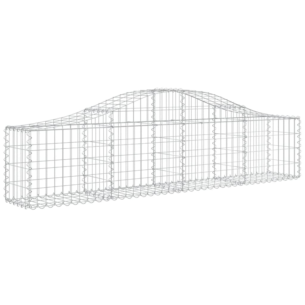 Vidaxl Schans Cesti 3 a volta a volta 200x30x40 60 cm Galvanized Iron