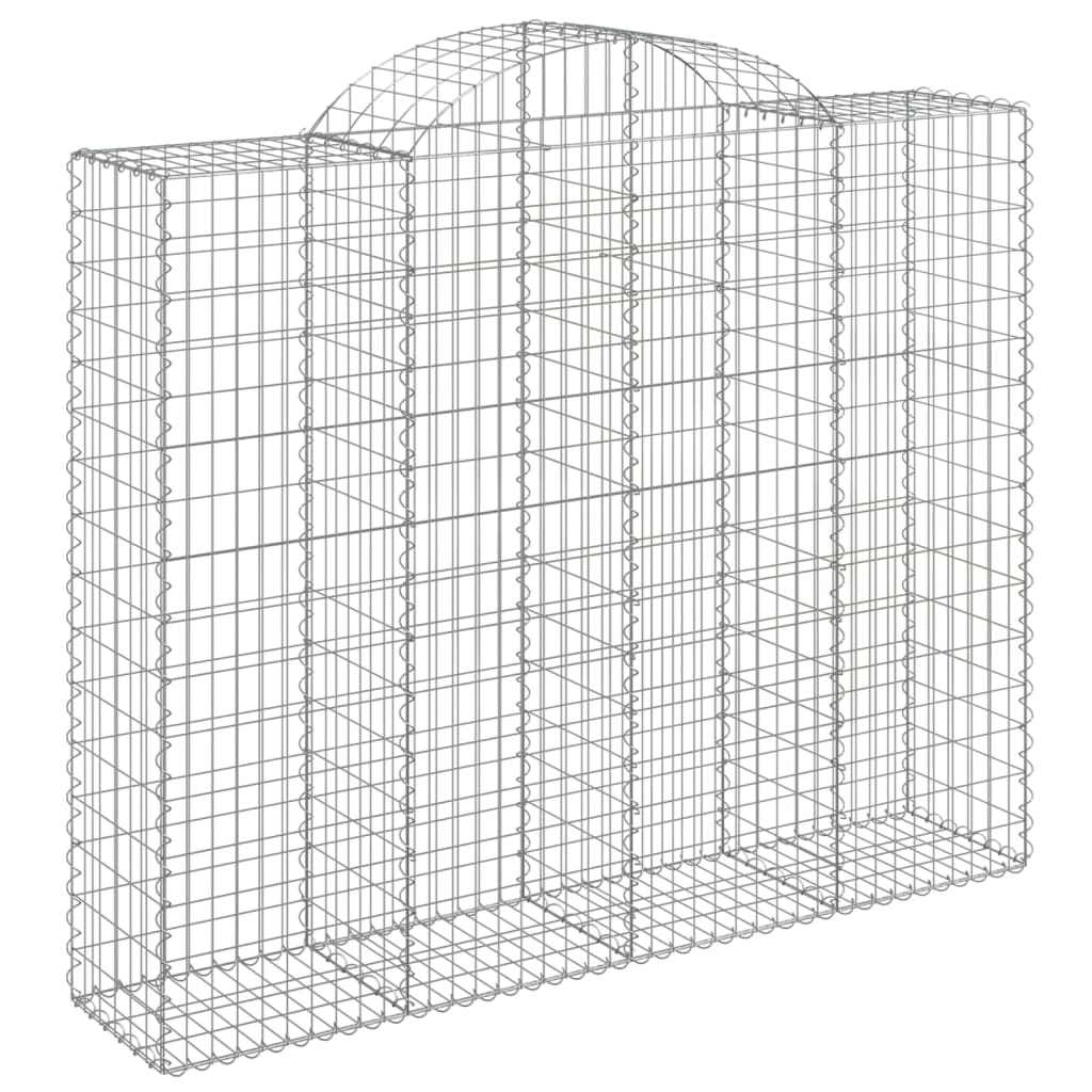 VidaXL Schanskorven 2 st gewelfd 200x50x160 180 cm ijzer