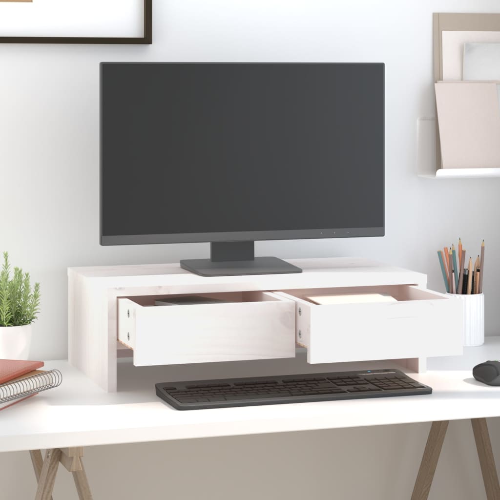 Il monitor Vidaxl si erge 50x27x15 cm di pino solido