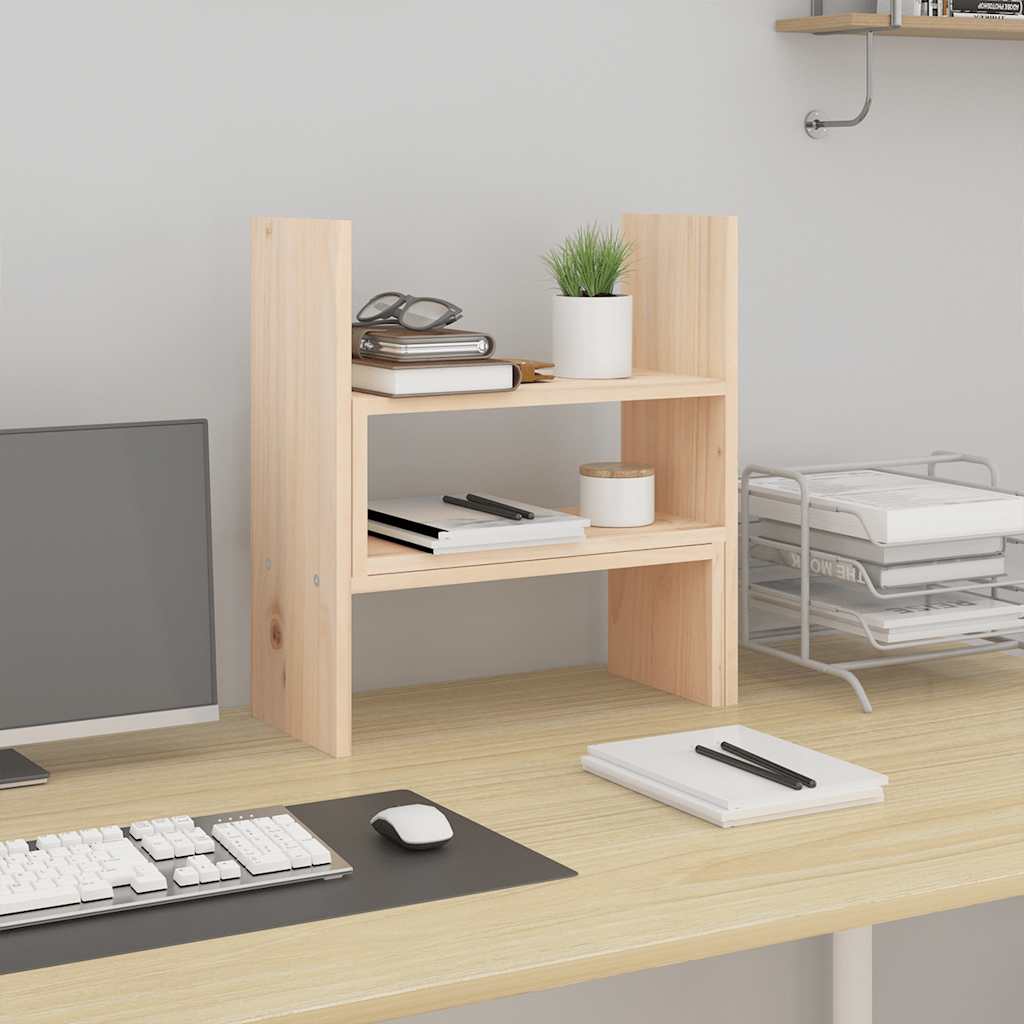 Vidaxl Monitor Stand (39-72) x17x43 cm Pino solido