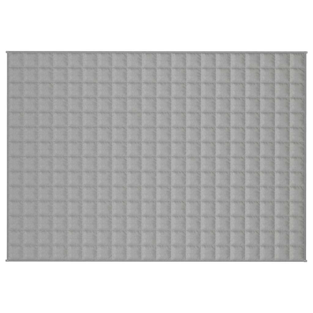 VIDAXL Coperta debole 138x200 cm 6 kg di tessuto grigio