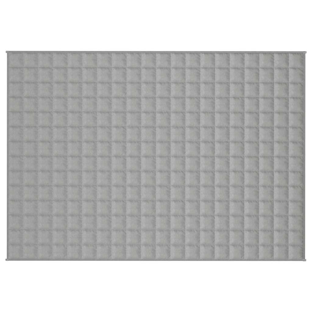 VIDAXL Coperta debole 138x200 cm 10 kg di tessuto grigio