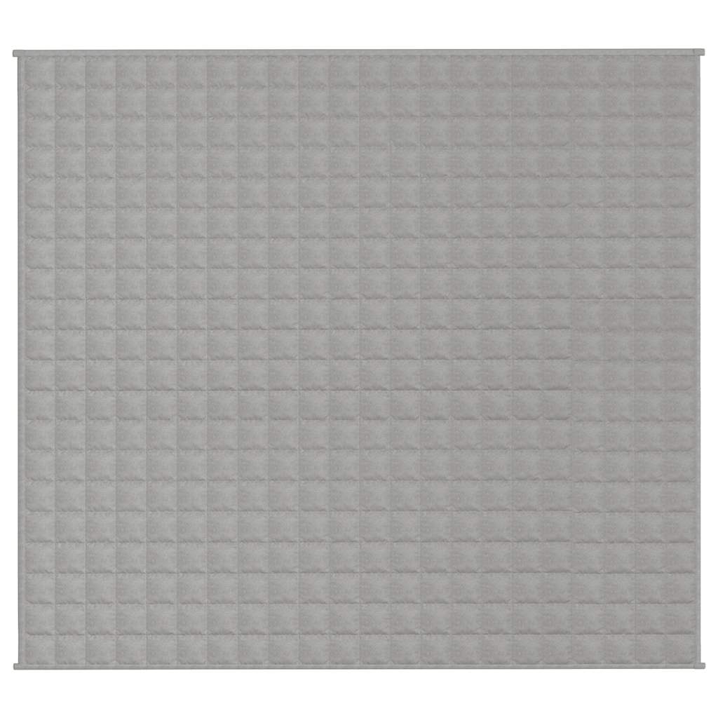 VIDAXL Coperta debole 200x225 cm 13 kg di tessuto grigio