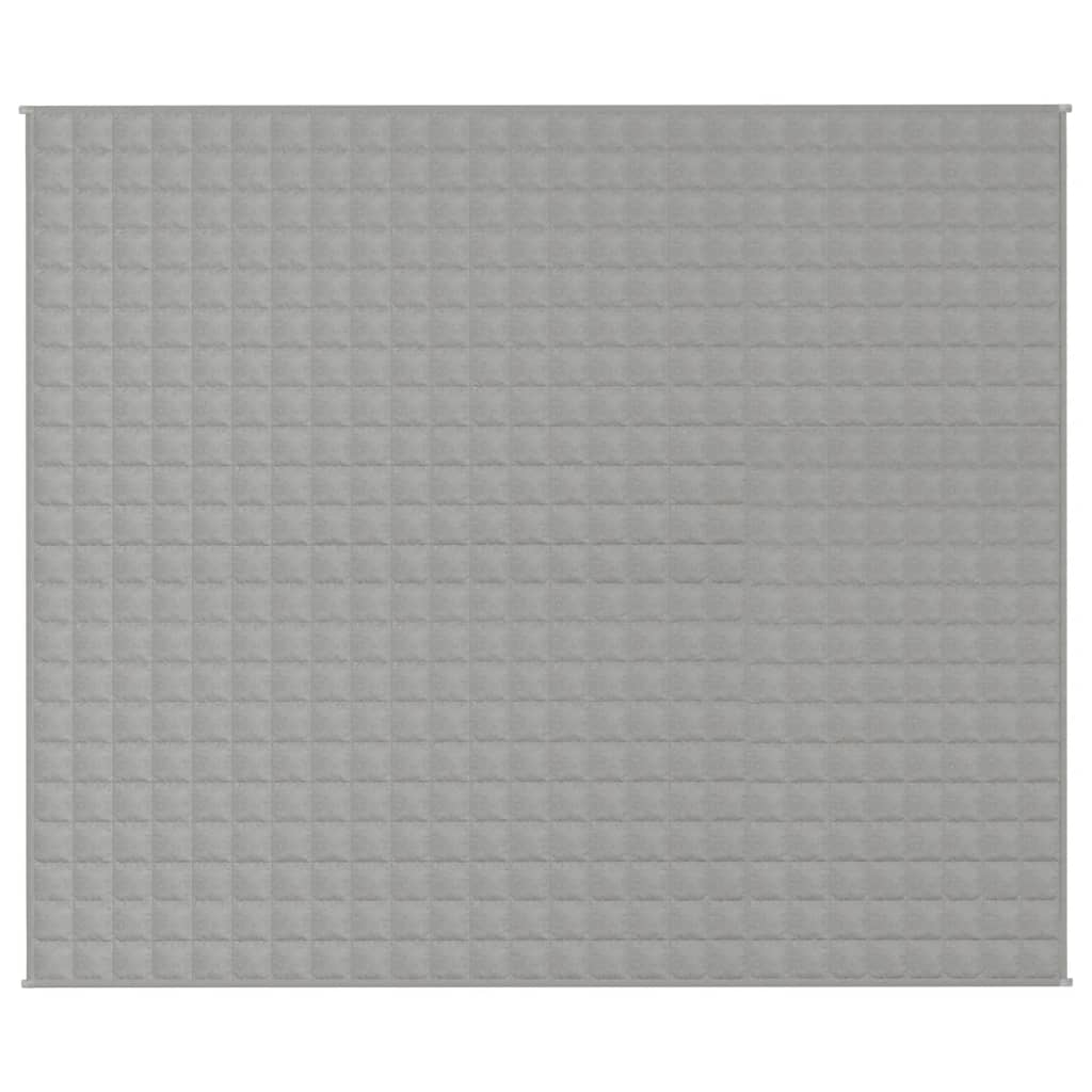 Vidaxl Weakage Manta 220x260 cm 15 kg de tela gris