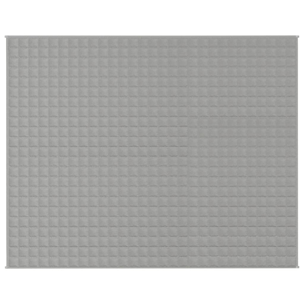 Manta de débil Vidaxl 235x290 cm 11 kg de tela gris