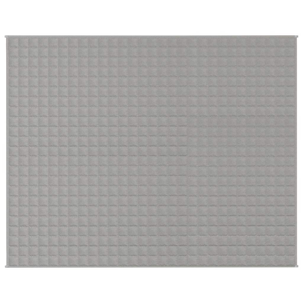VIDAXL Coperta debole 235x290 cm 11 kg di tessuto grigio