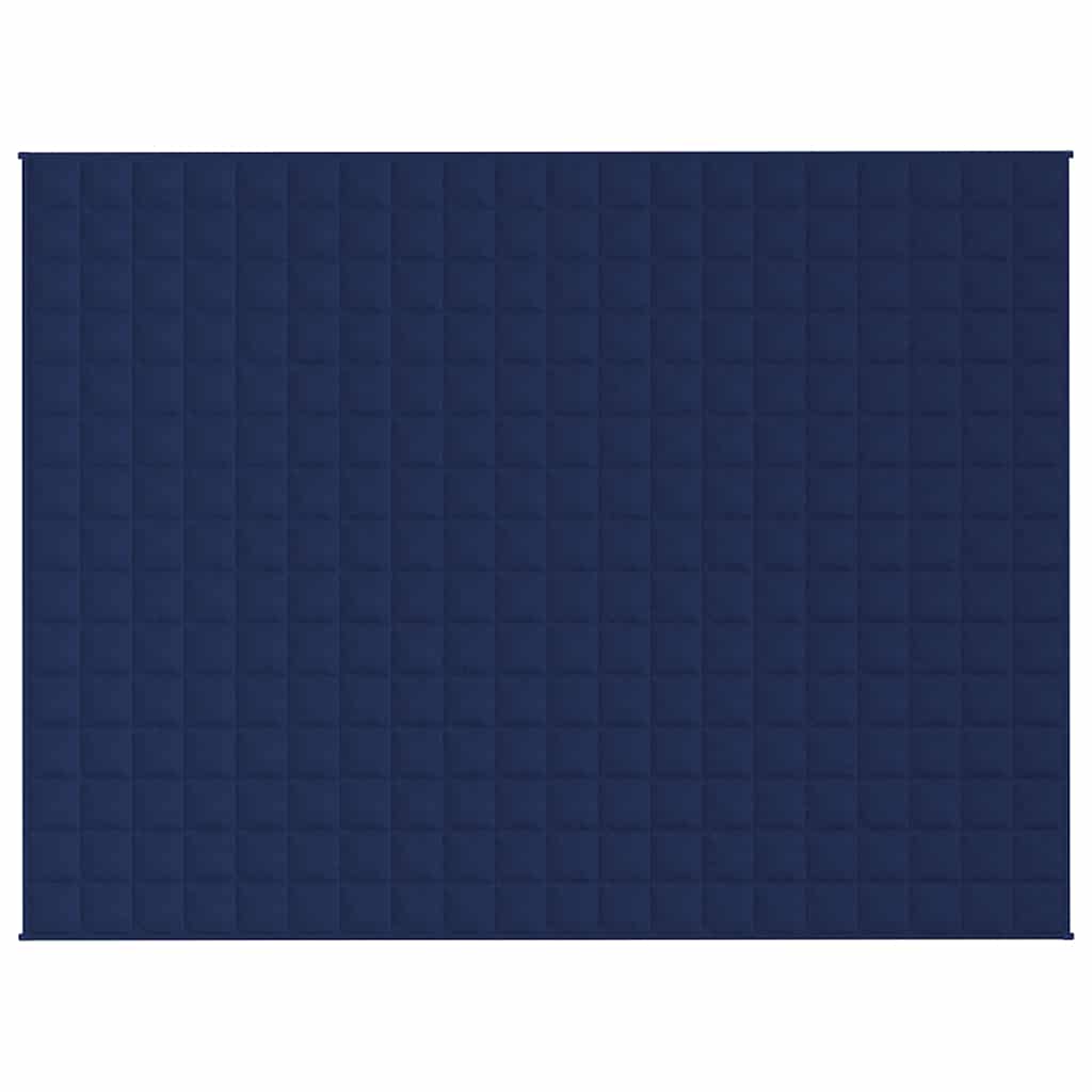 VIDAXL Coperta debole 150x200 cm 11 kg di tessuto blu