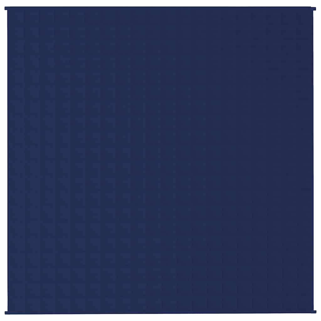 VIDAXL Coperta debole 200x200 cm 9 kg di tessuto blu