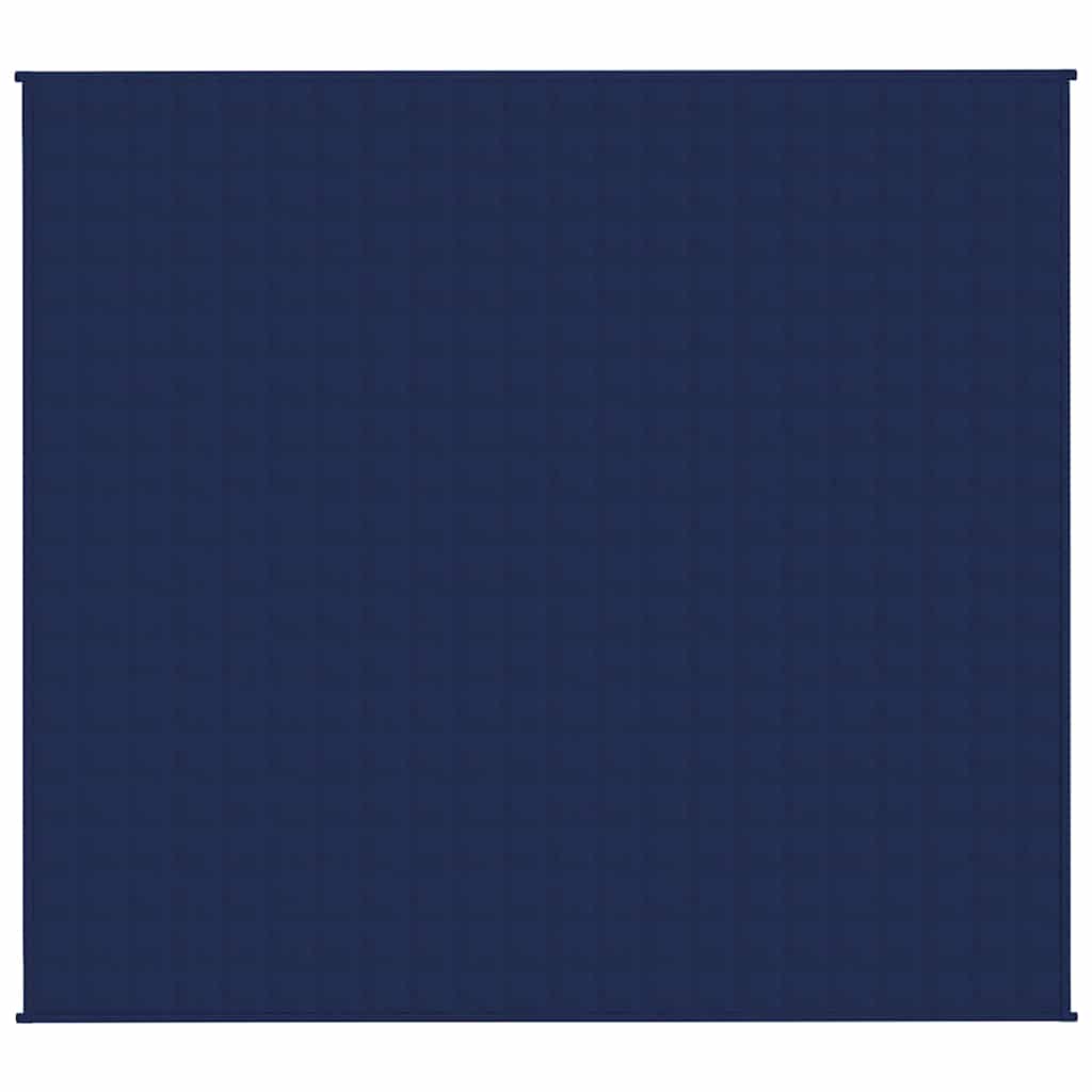 VIDAXL Coperta debole 200x225 cm 9 kg di tessuto blu