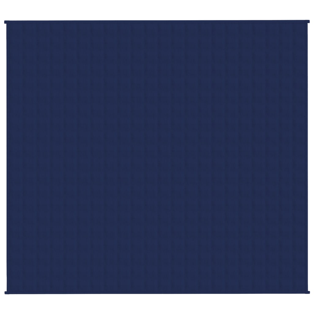 VIDAXL Coperta debole 200x225 cm 9 kg di tessuto blu