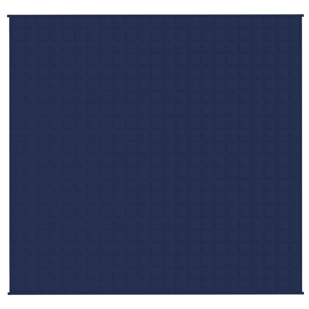 VIDAXL Coperta debole 220x235 cm 15 kg di tessuto blu