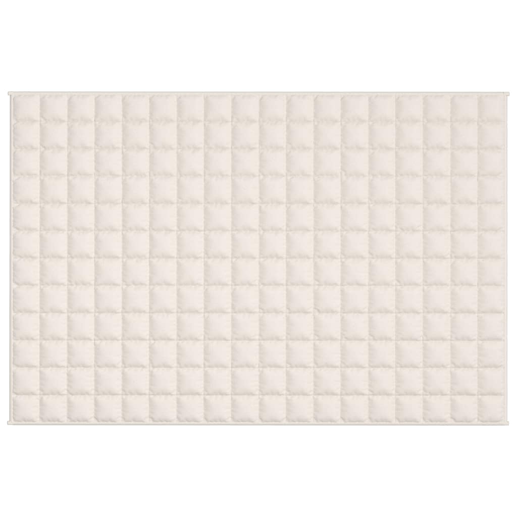 Vidaxl Weakage Blanket 120x180 cm 9 kg de tela crema ligera