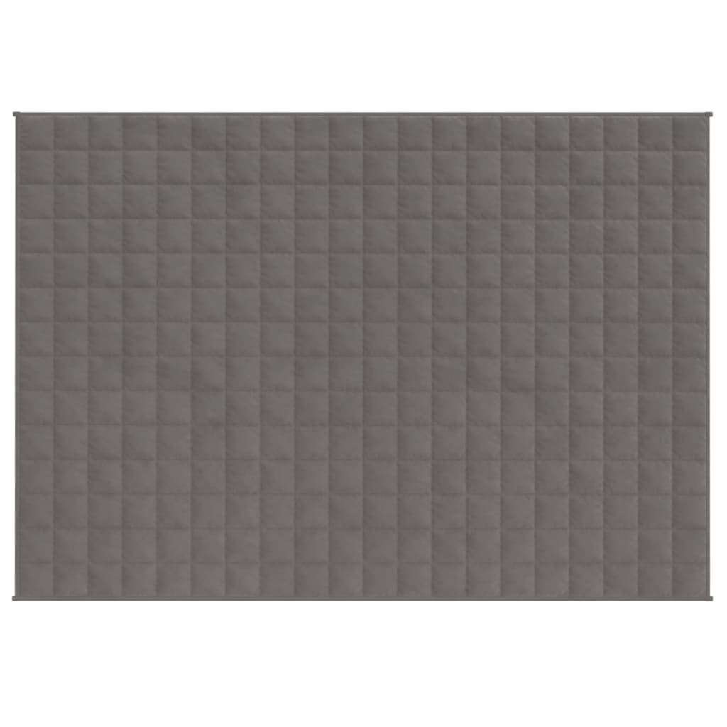 Manta de débil Vidaxl 150x200 cm 11 kg de tela gris
