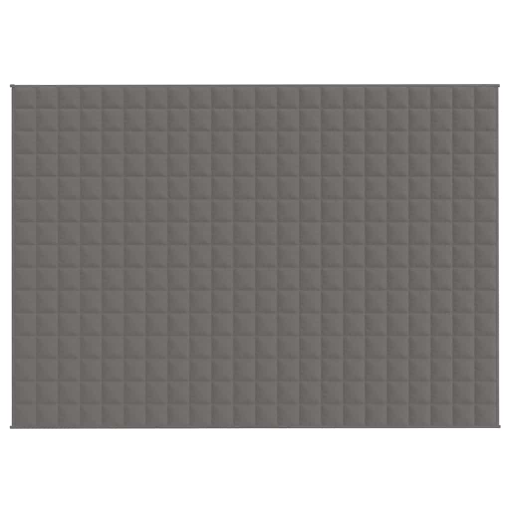 Vidaxl Weakage Manta 155x220 cm 11 kg de tela gris