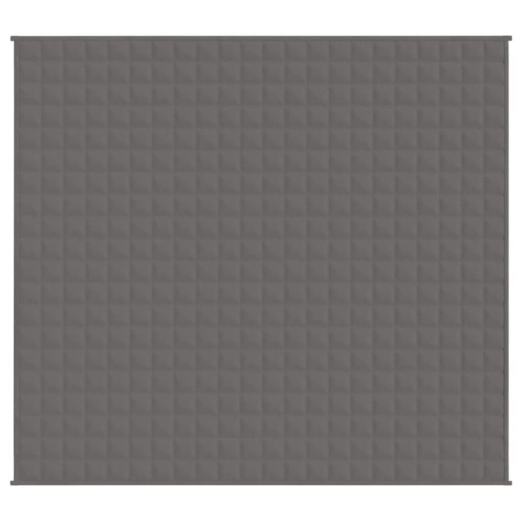 VIDAXL Coperta debole 200x225 cm 9 kg di tessuto grigio