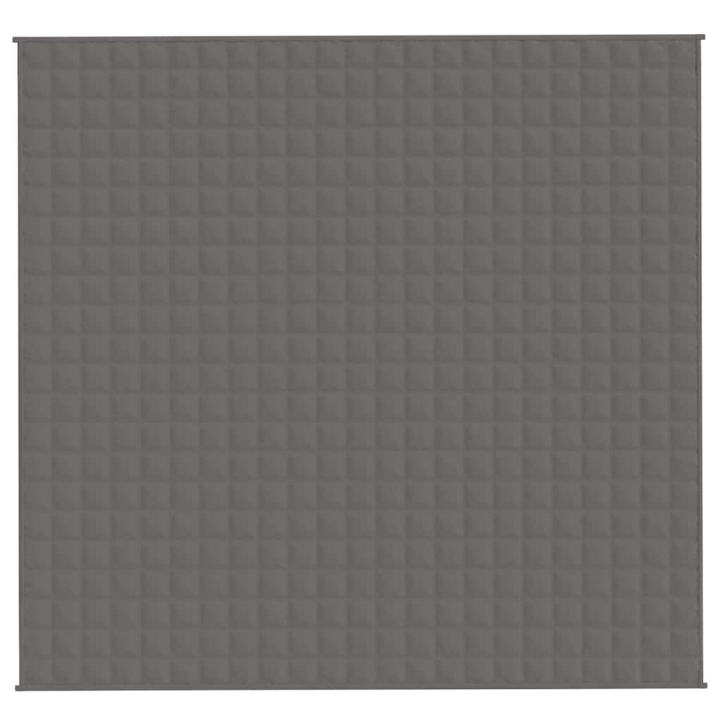 VIDAXL Coperta debole 220x235 cm 15 kg di tessuto grigio