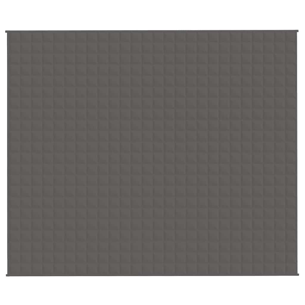 Vidaxl Weakage Manta 220x260 cm 11 kg de tela gris