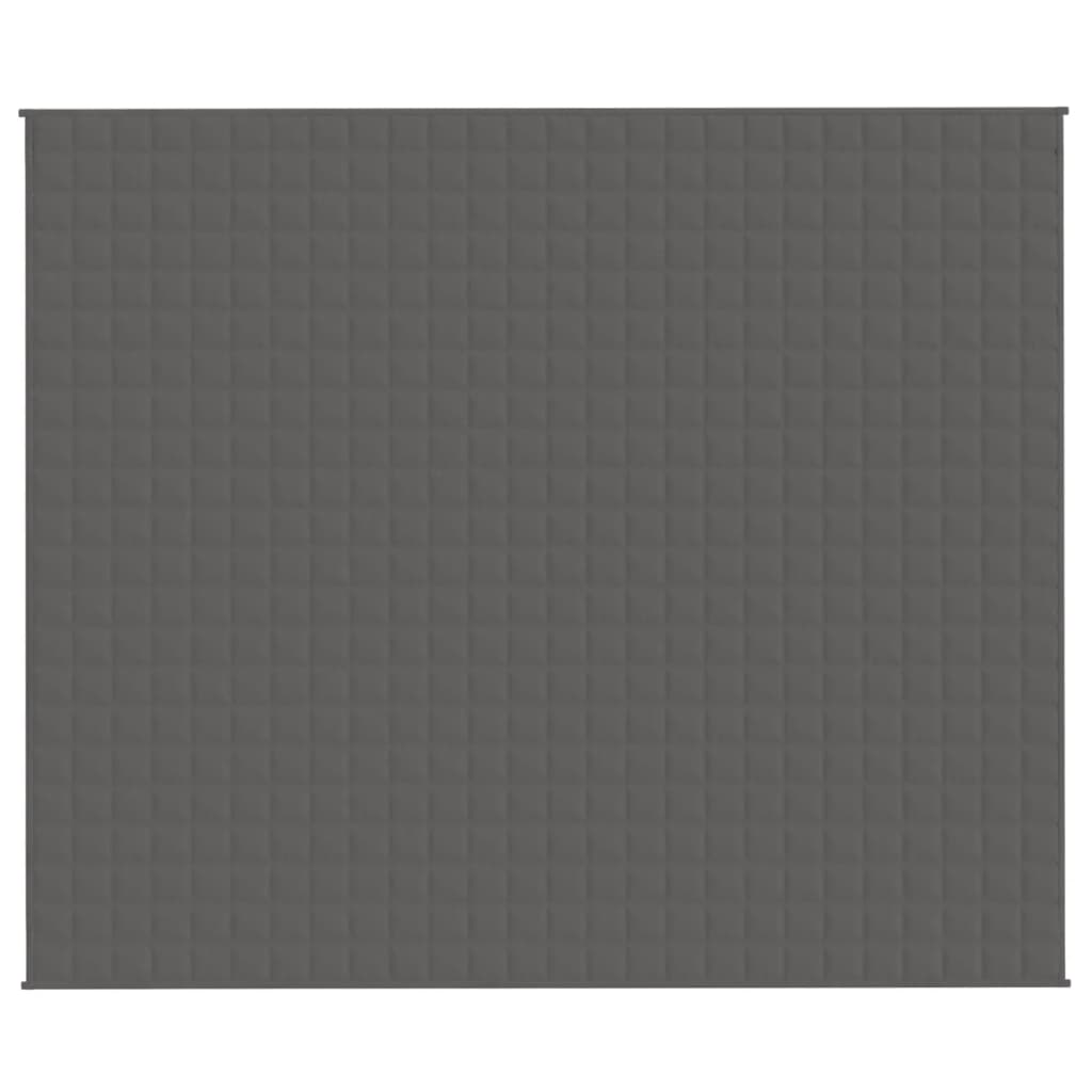Vidaxl Weakage Manta 220x260 cm 15 kg de tela gris