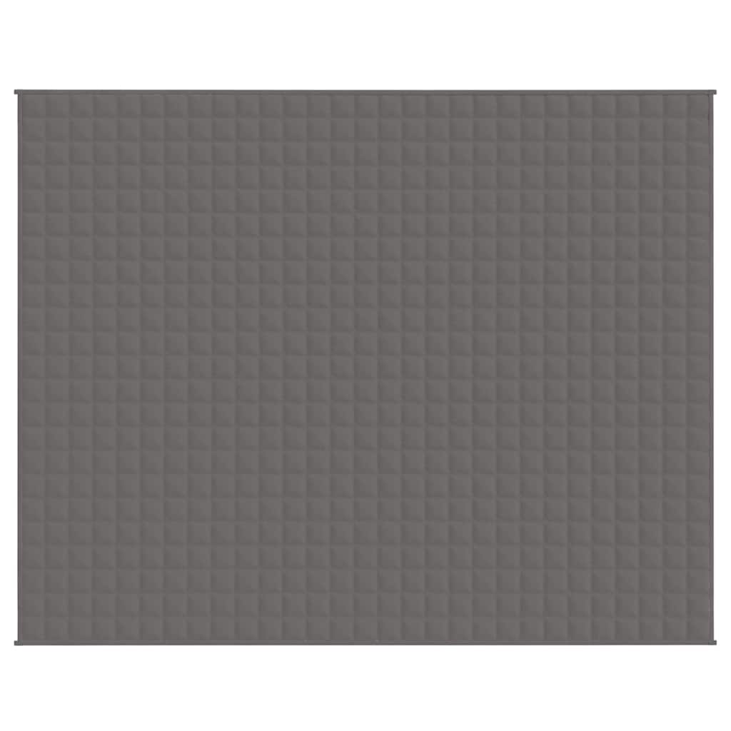 VIDAXL Coperta debole 235x290 cm 11 kg di tessuto grigio