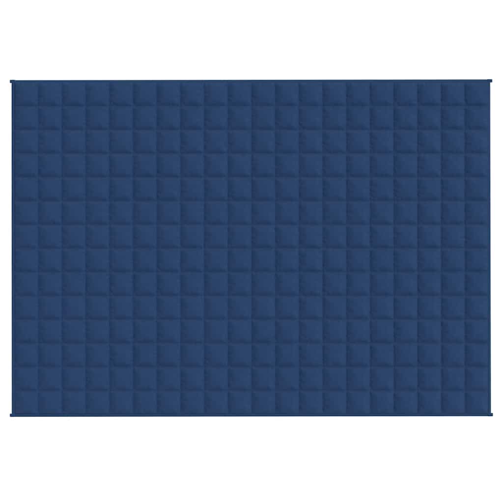 VIDAXL Coperta debole 138x200 cm 10 kg di tessuto blu