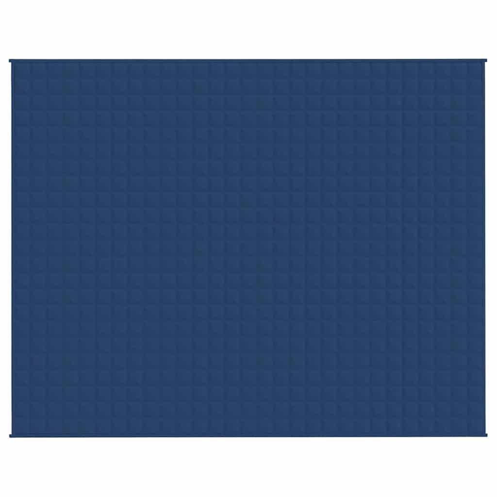 VIDAXL Coperta debole 235x290 cm 11 kg di tessuto blu