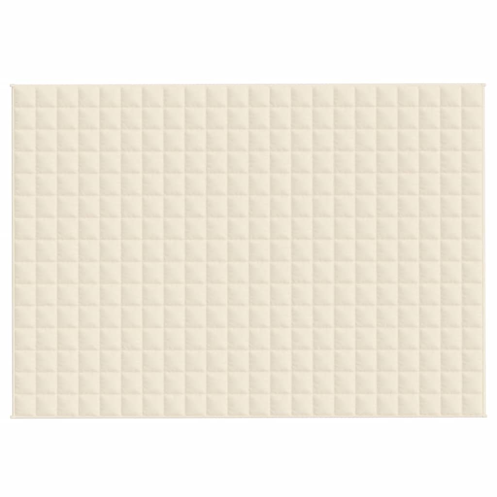 Vidaxl Weakage Manta 155x220 cm 11 kg de crema ligera de tela