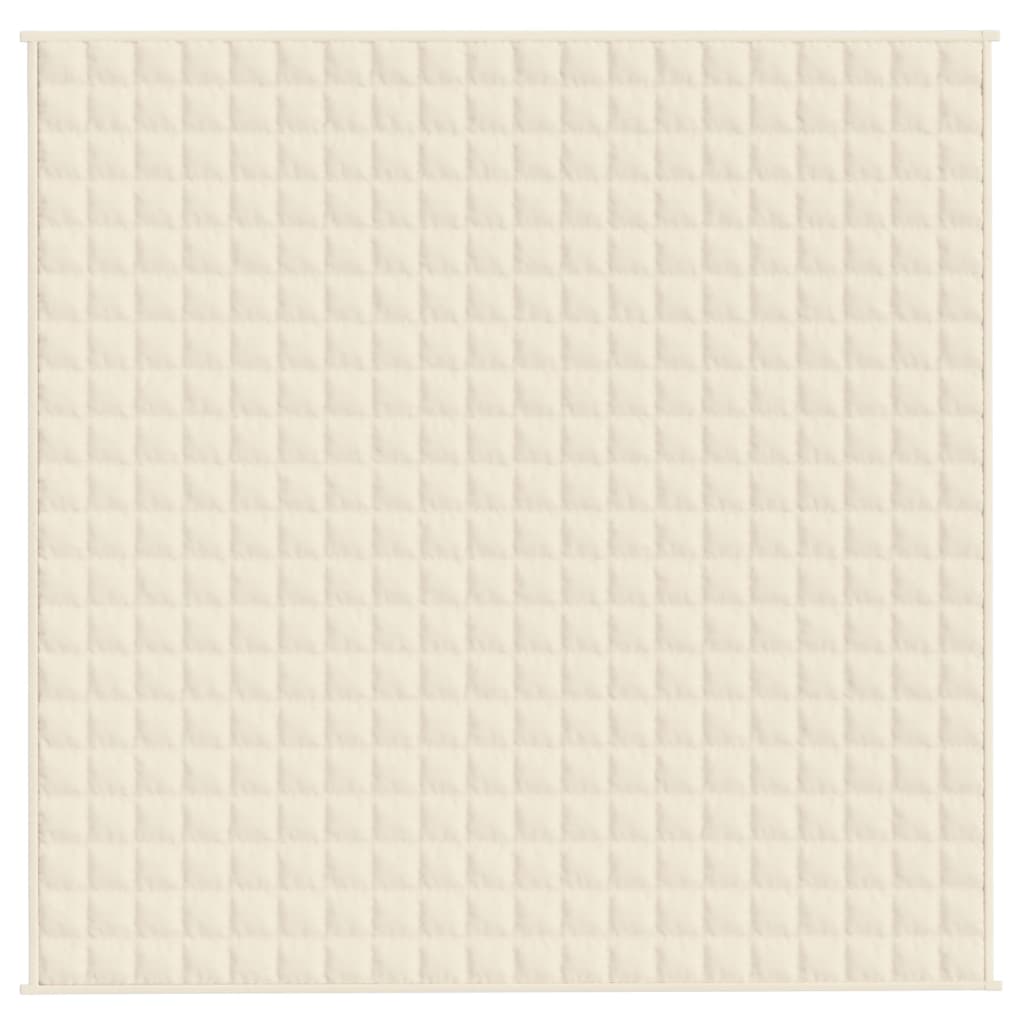 VIDAXL Coperta debole 200x200 cm 9 kg di crema leggera in tessuto