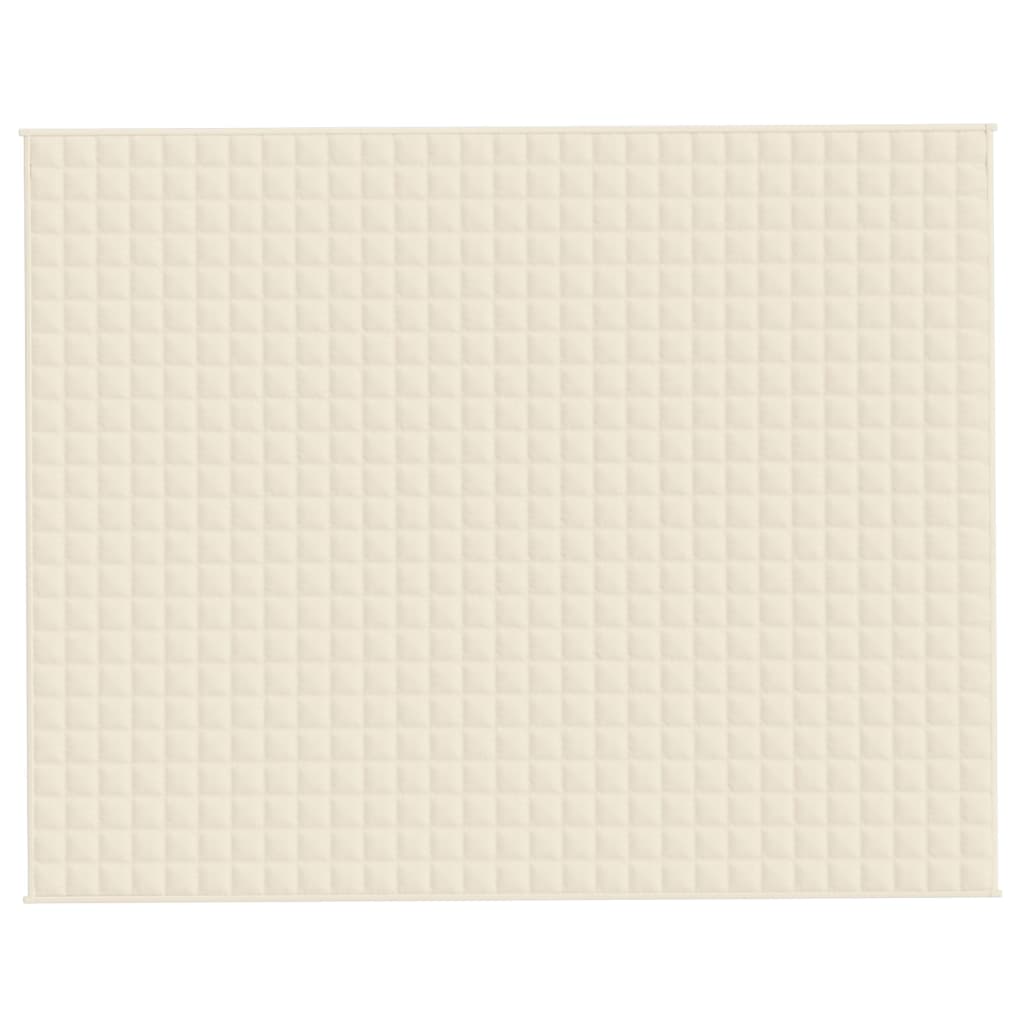 VIDAXL Coperta debole 235x290 cm 15 kg Crema leggera in tessuto