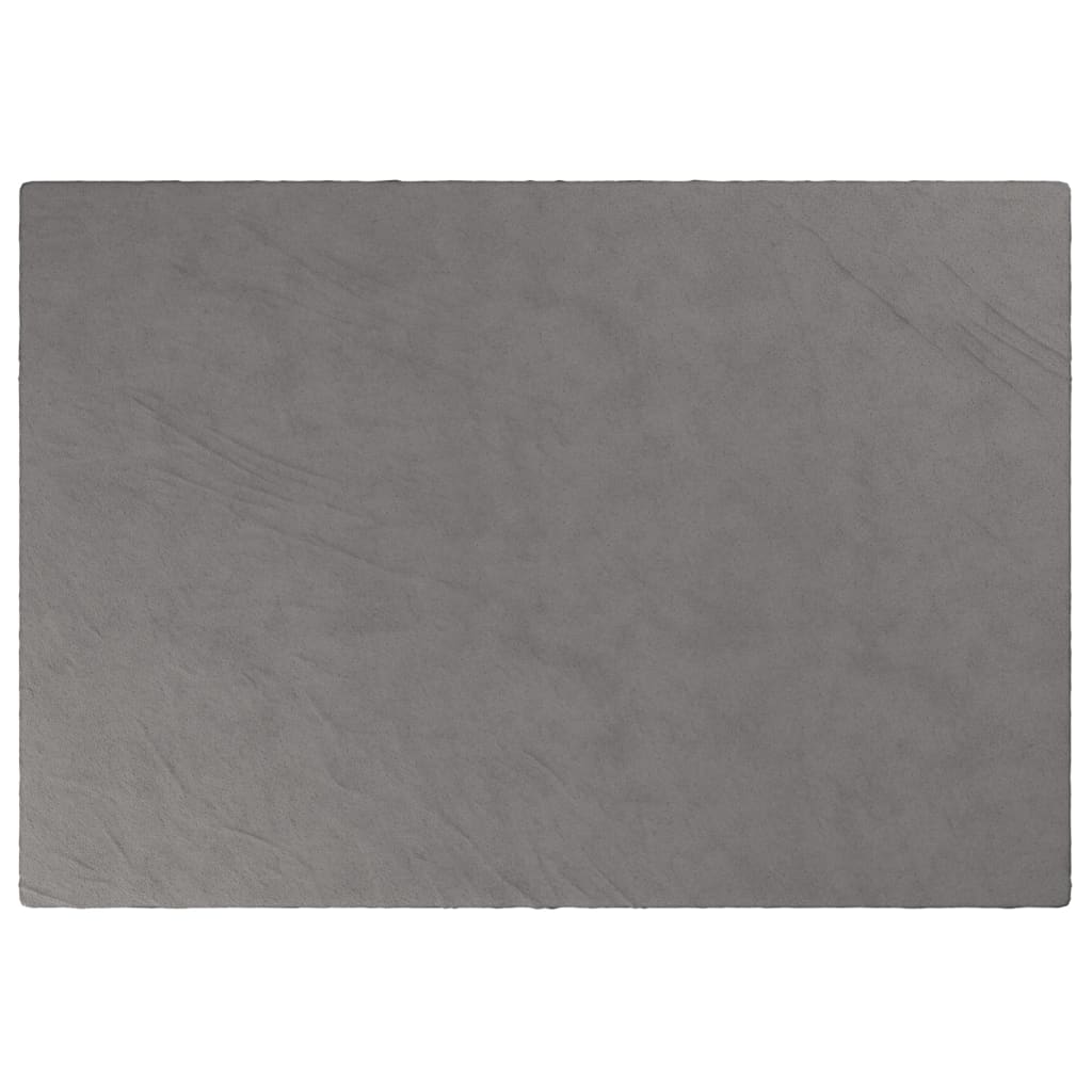 Manta de débil Vidaxl con cubierta 138x200 cm 6 kg de tela gris