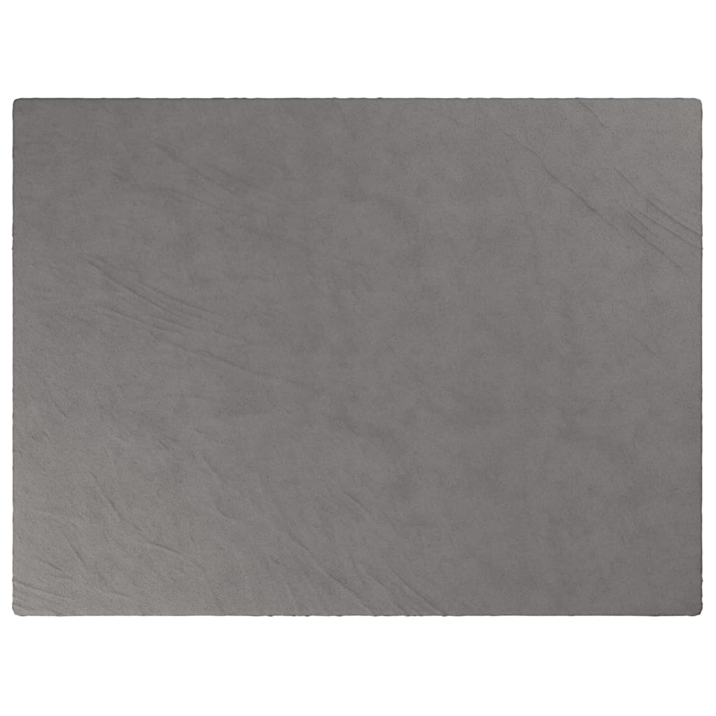 VIDAXL Coperta debole con copertina 150x200 cm 11 kg di tessuto grigio