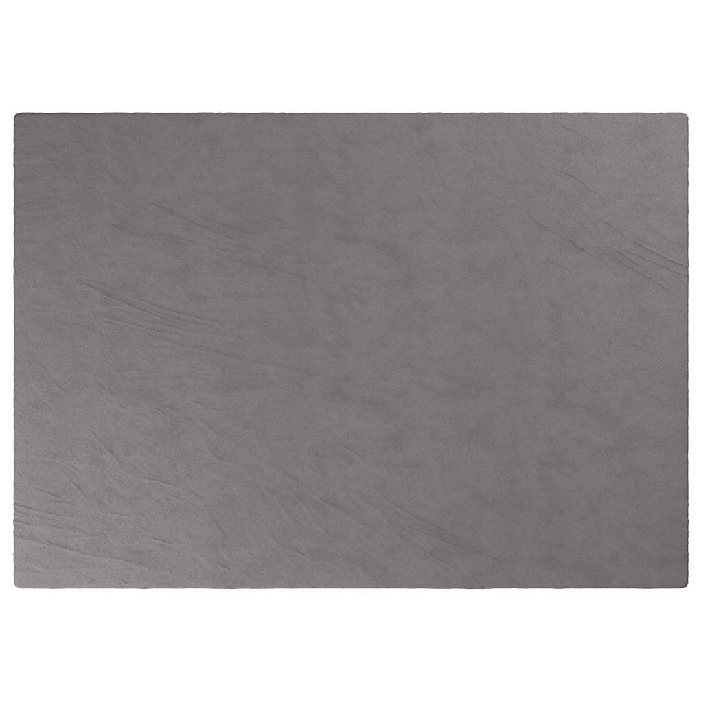 VIDAXL Coperta debole con copertina 155x220 cm 7 kg di tessuto grigio