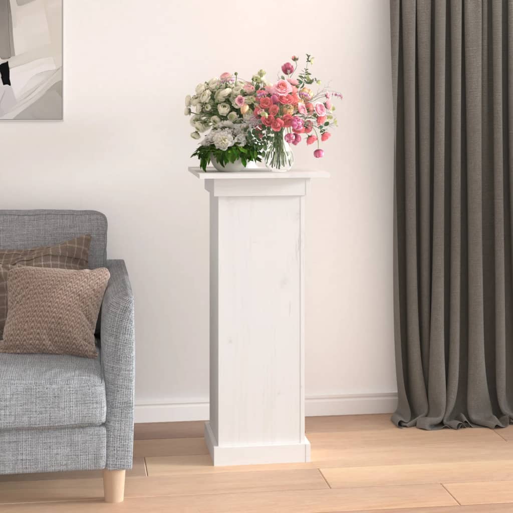 Vidaxl Flower Standard 40x40x90 cm Pino solido bianco