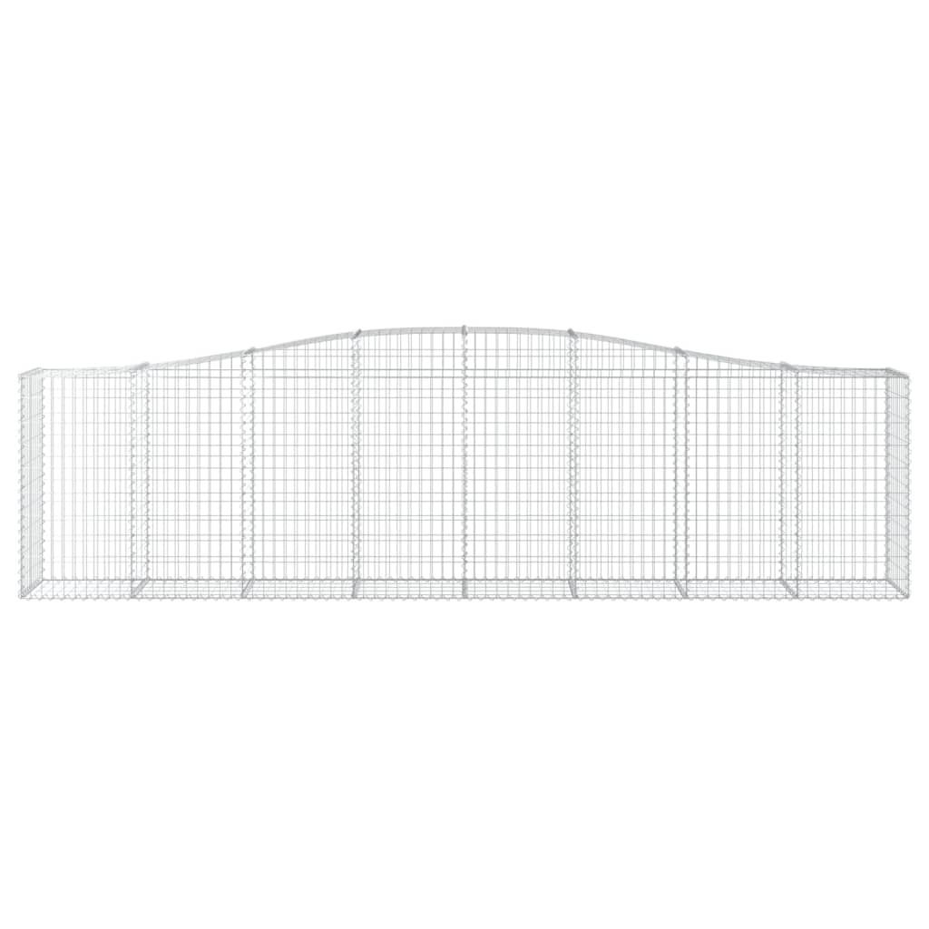 Vidaxl Schanskorf a volta 400x50x100 120 cm galvanizzato