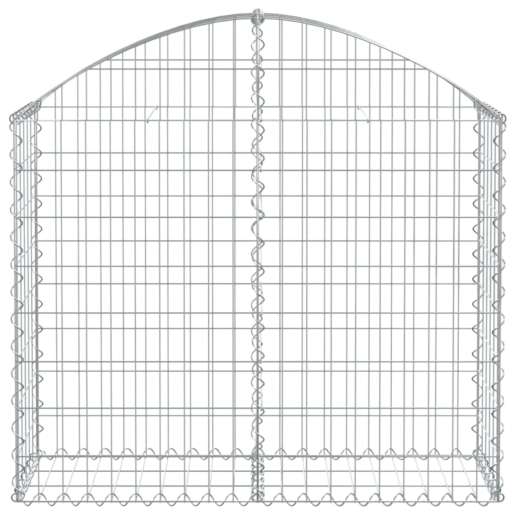 Vidaxl Schanskorf a volta 100x30x80 100 cm galvanizzato