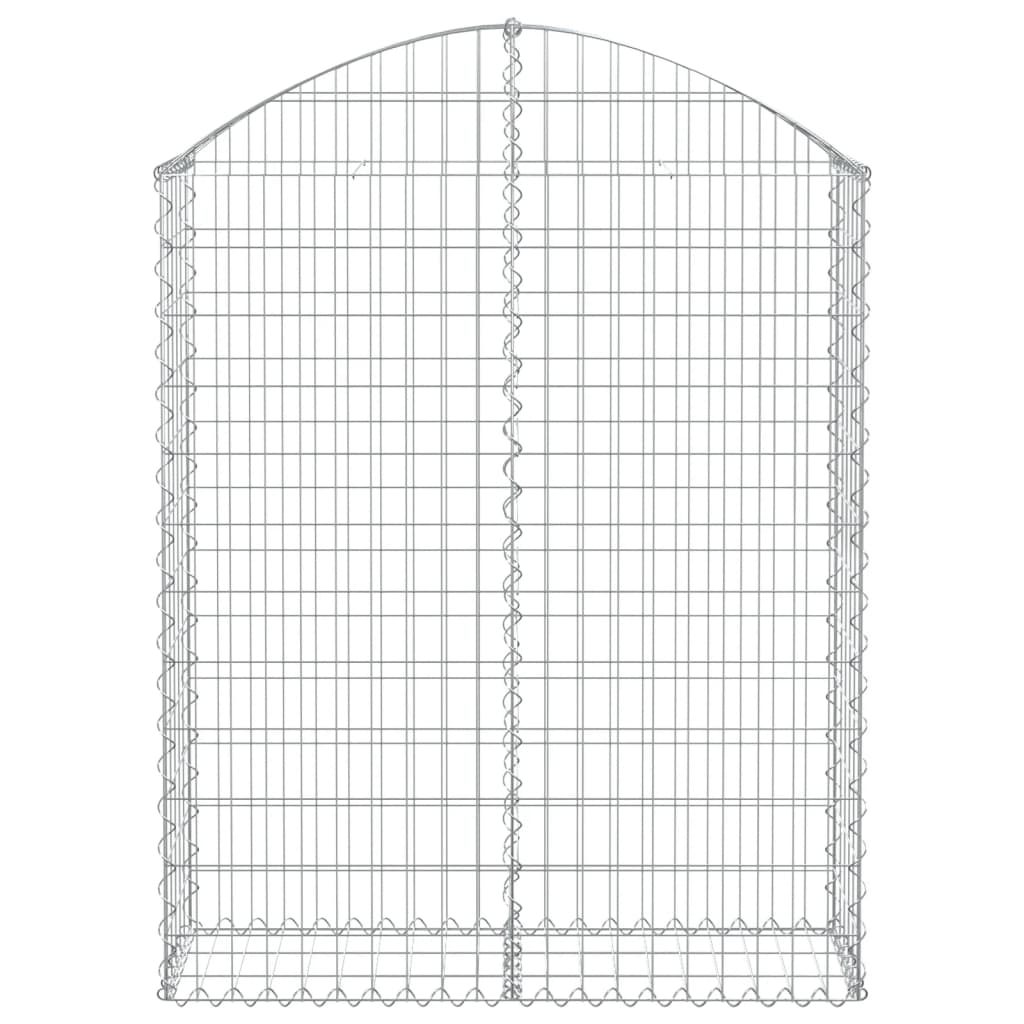 Vidaxl Schanskorf a volta 100x30x120 140 cm galvanizzato