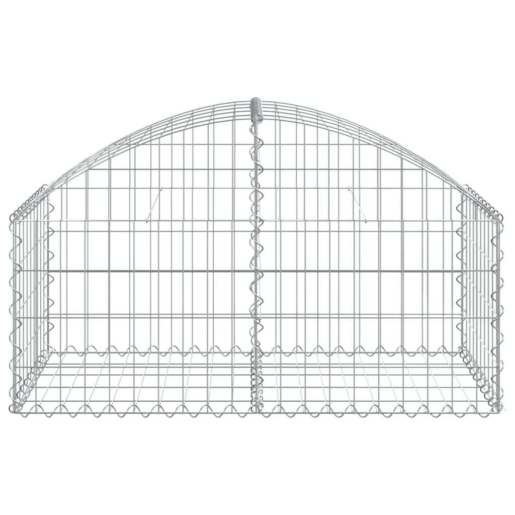 Vidaxl Schanskorf a volta 100x50x40 60 cm galvanizzato
