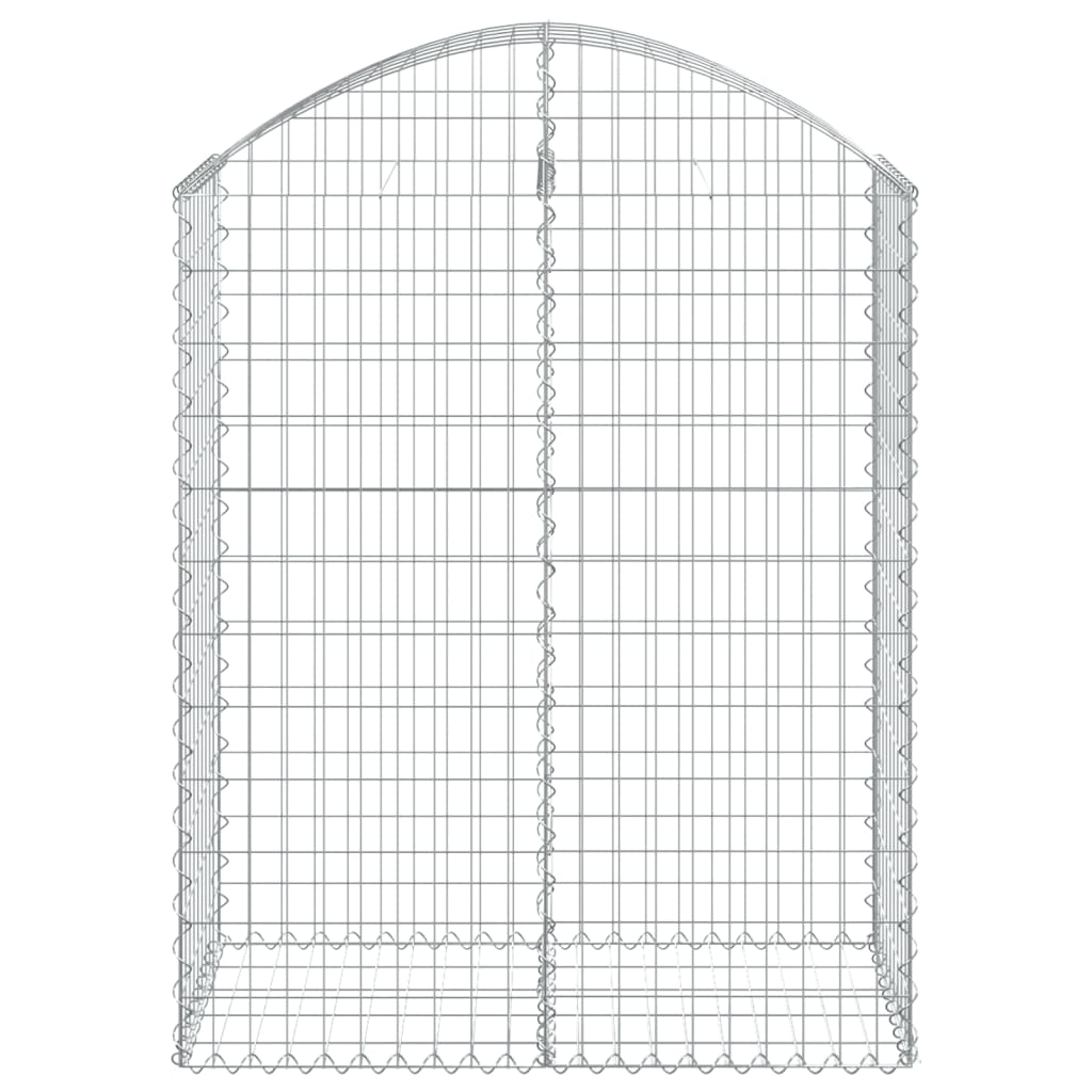 Vidaxl Schanskorf a volta 100x50x120 140 cm galvanizzato